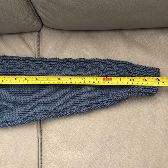 Home knit kids shawl sweater and matching hat. - Picture 7 of 7